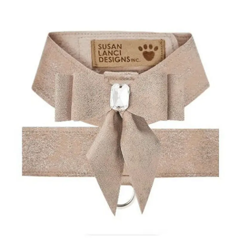 Champagne Glitzerati Tail Bow Tinkie Dog Harness