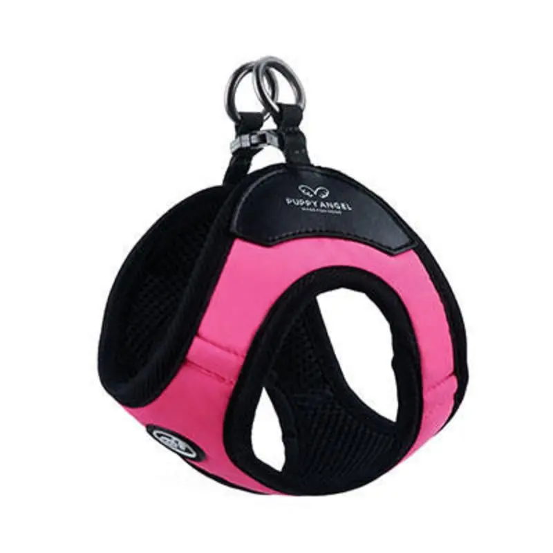 Magagio Vivid Color Dog Harness - Buckle type - Pink ML    (Chest 15.0 - 16.1 inches)
