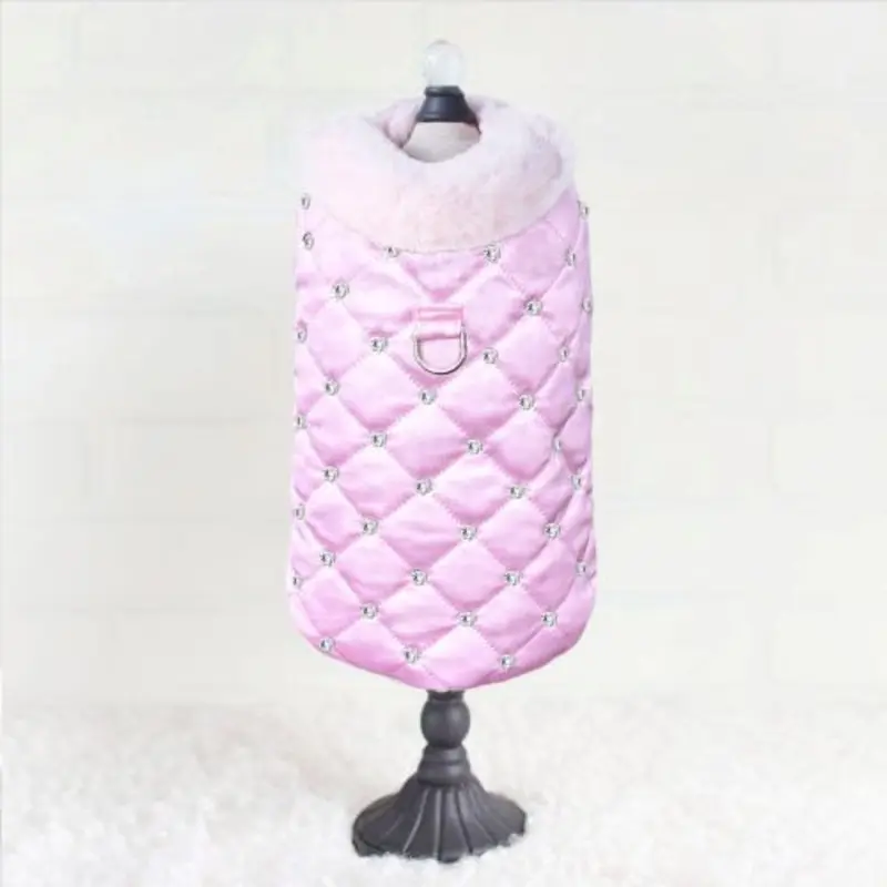 Glamour Baby Dog Coat - Blush Small