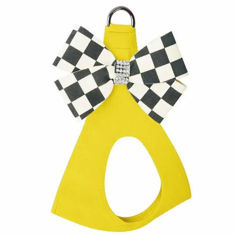 Windsor Check Sunshine Nouveau Bow Dog Step in Harness Usually ships in 2-3 weeks.