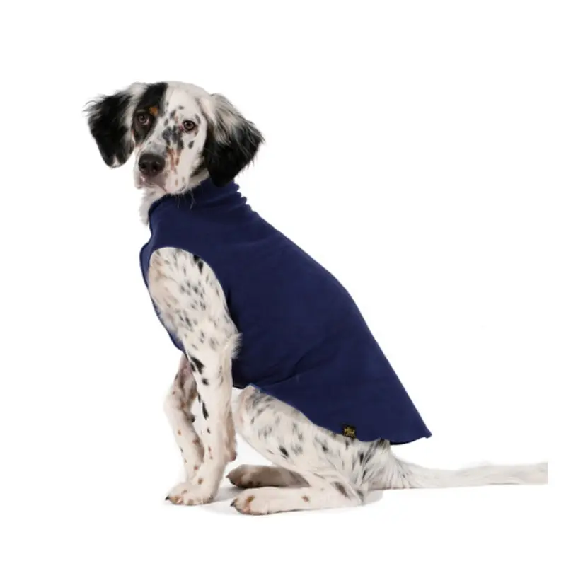Gold Paw Stretch Fleece - Navy