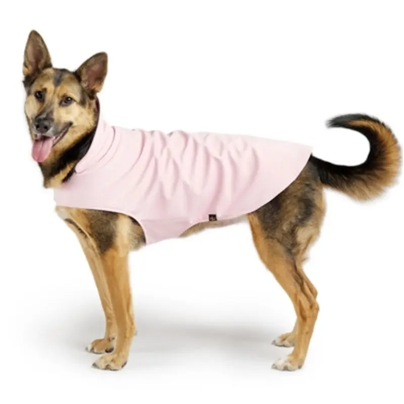 Gold Paw Stretch Fleece - Pale Pink