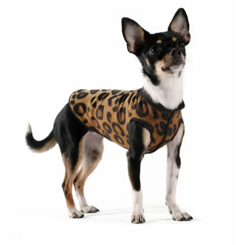 Leopard / Black Duluth Double Fleece Dog Wrap