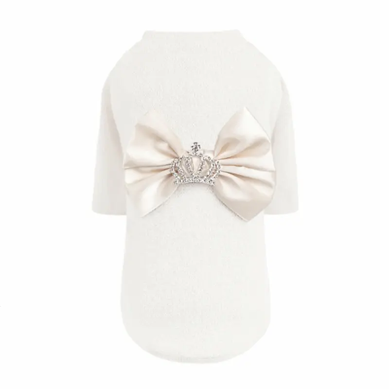 Royal Princess Dog Sweater - Cream XXS