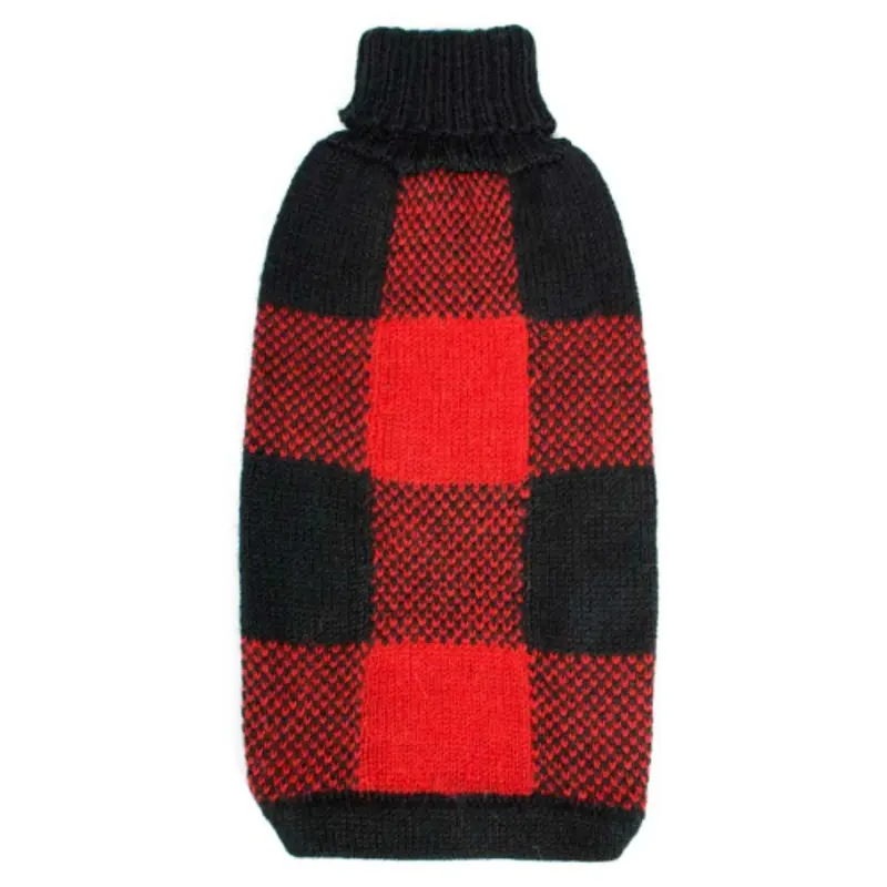 Alpaca Dog Sweater - Buffalo Plaid