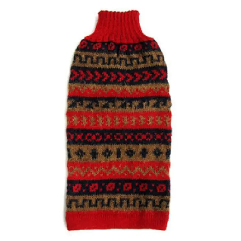 Alpaca Dog Sweater - Red Splendor XS