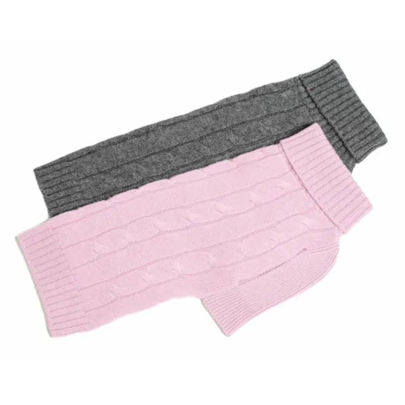 Cashmere Dog Sweater - Gray or Pink 8 inch