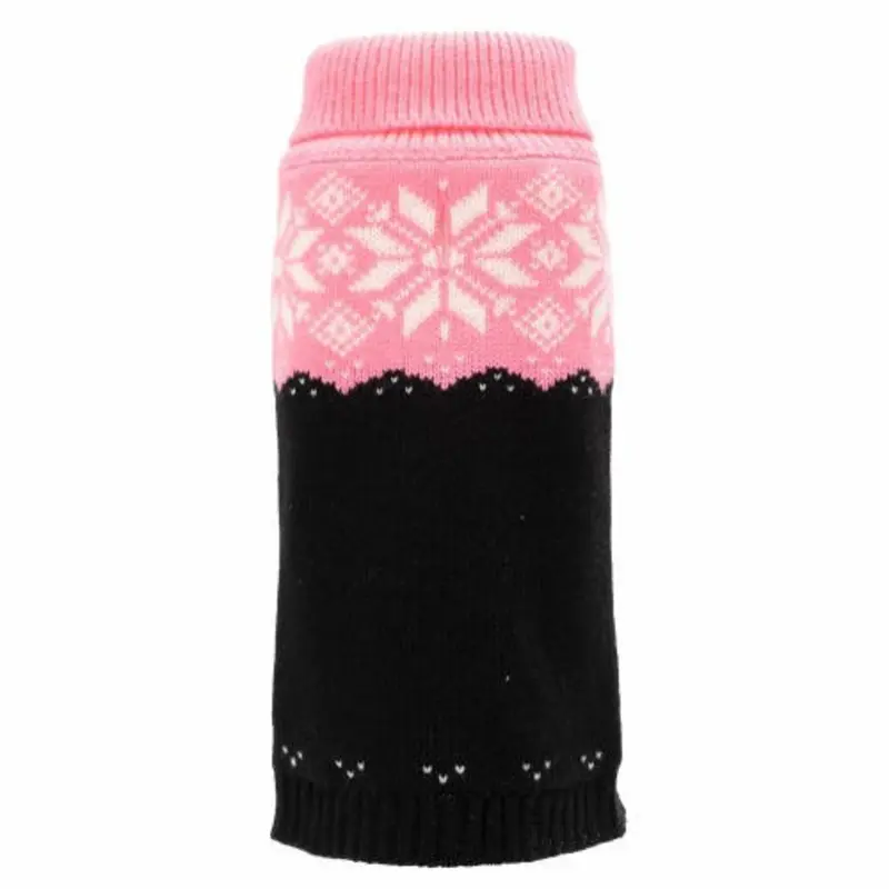 Snowtrails Dog Sweater - Pink