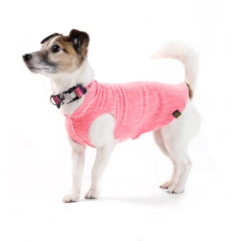 Sun Shield Pet Dog Tee - Coral Heather