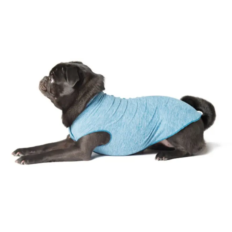 Sun Shield Pet Dog Tee - Ocean Blue Heather
