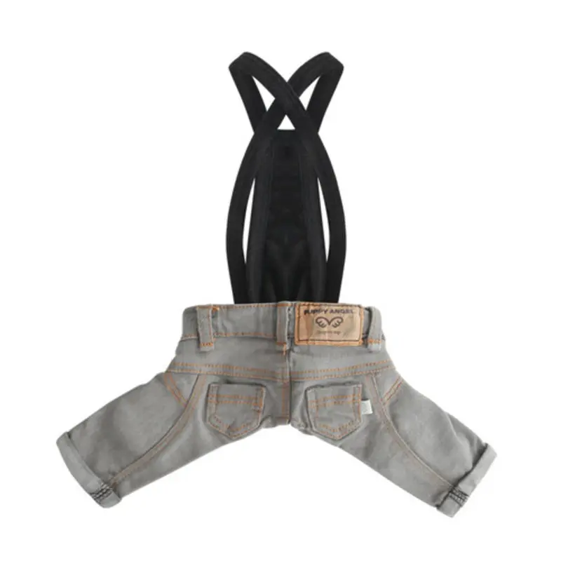 Puppy Angel Geolgine HQ Washed Denim Pants - Lt Gray S