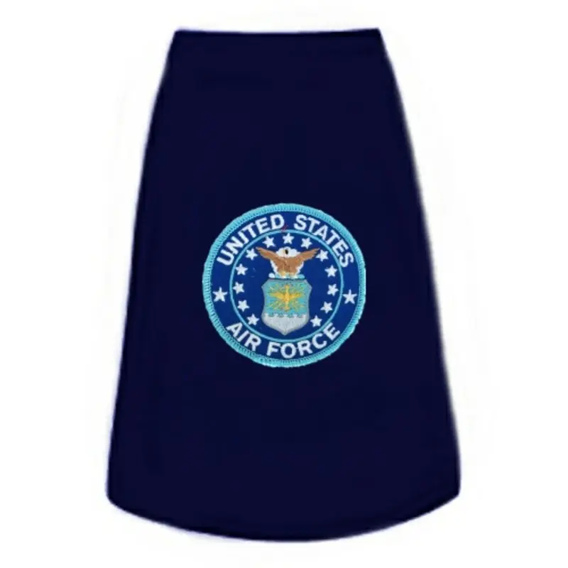 US Air Force Patch Dog Tees Non-Return/Exchangeable