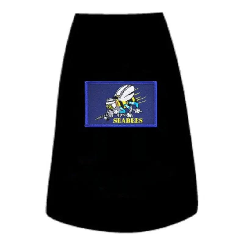 US Navy Seabees Flag Dog Tees Non-Return/Exchangeable