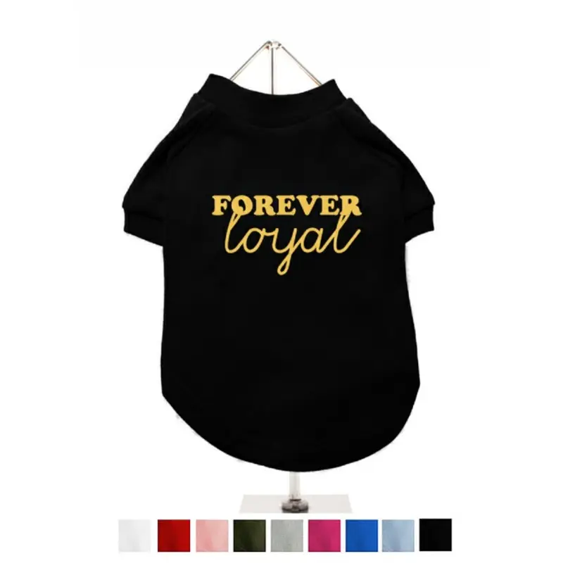Design Your Own Dog T-Shirt - Gold Glitter / Mirror Wording XXS