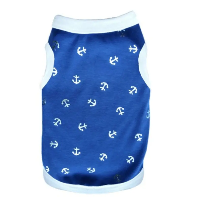 Nautical Blue Dog Tank Small