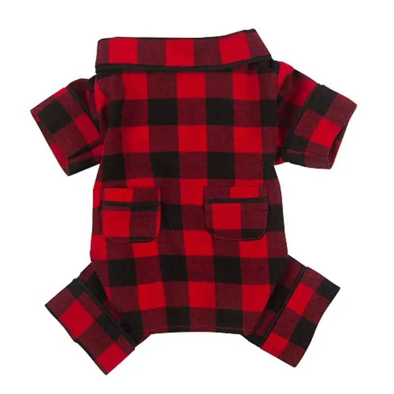 Buffalo Check Flannel Dog Pajamas