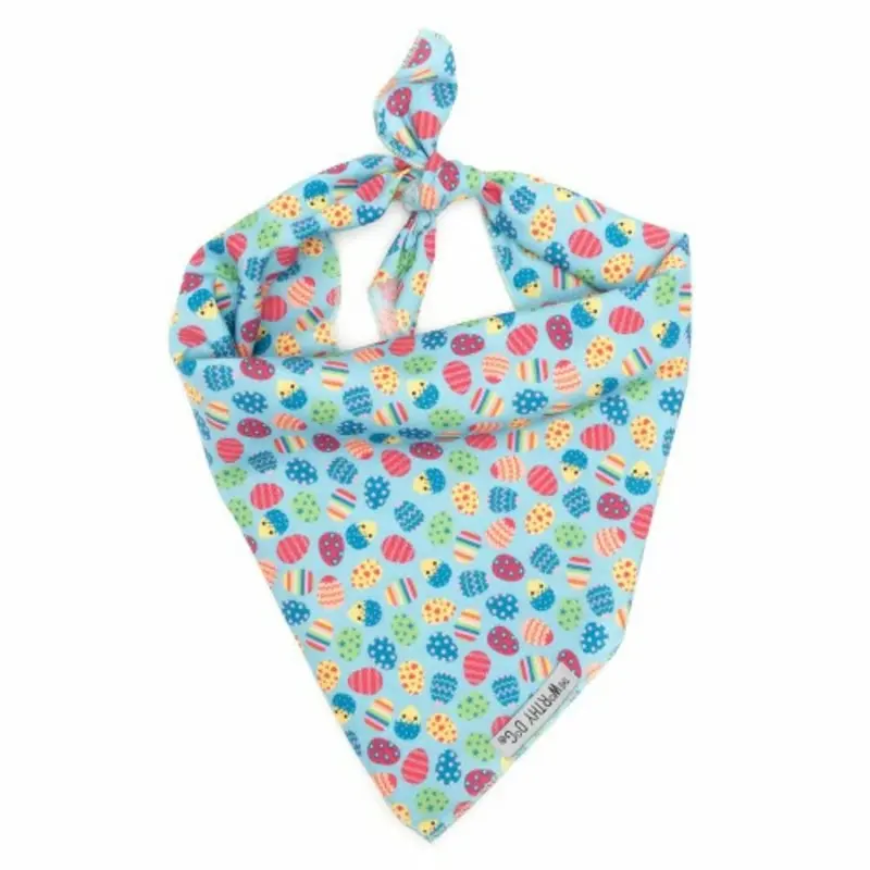 Easter Eggs Dog Tie Bandana Small