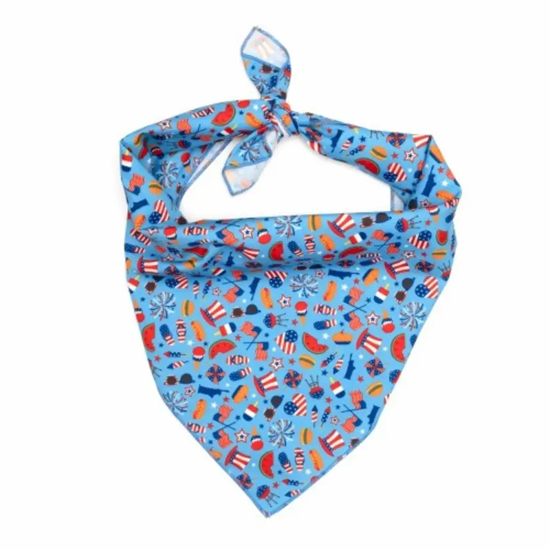 Independence Day Dog Tie Bandana Small