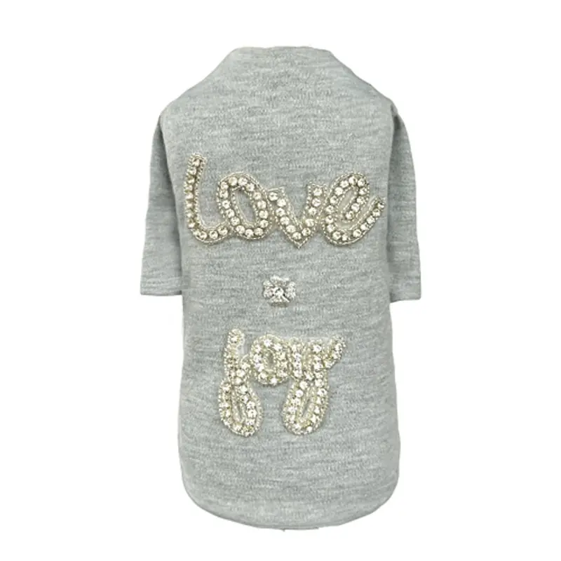 Love n Joy Dog Tee - Grey XS
