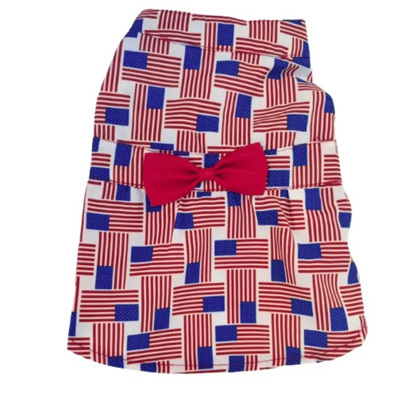 Patchwork Flag Pet Dog Dress - Small - Big Dog