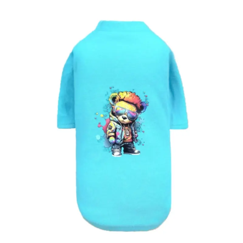 Punk Brats Dog Tee - Teal XXS