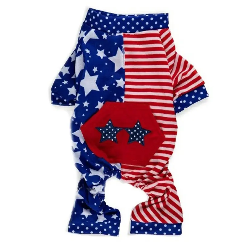 Stars and Stripes Dog Pajamas