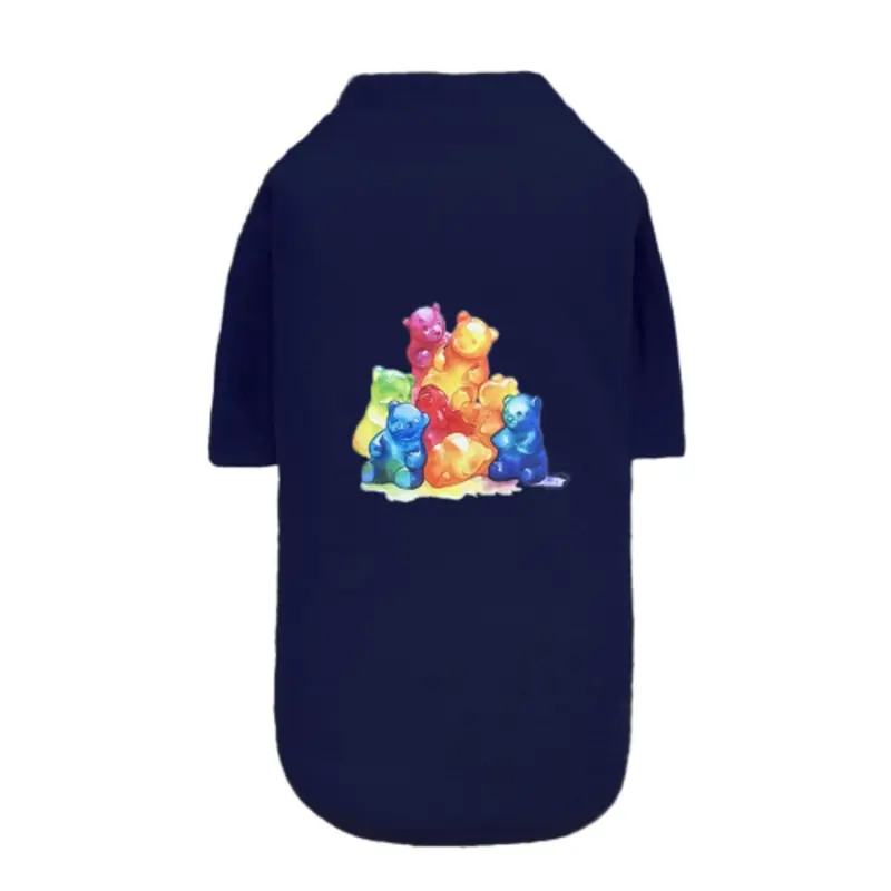 Yummy Gummy Dog Tee - Navy Blue XXS
