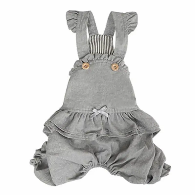 Puppy Angel Carina Volume Dog Pant Overall - Gray S