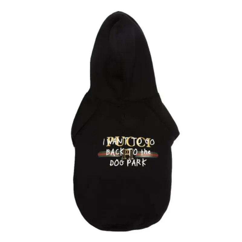 Black Pucci Dog Park Hoodie