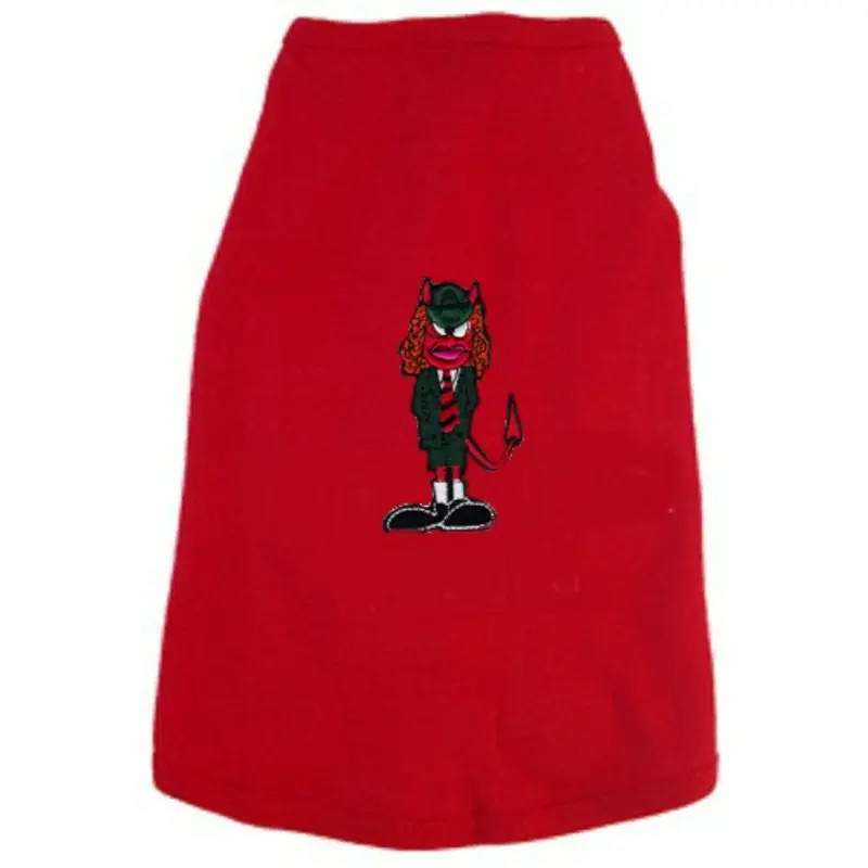 The Band AC/DC - Dog Tees  - Angus Young Cartoon Devil Non-Return/Exchangeable