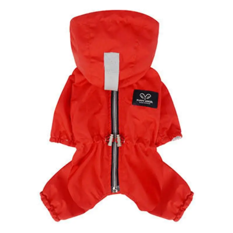 Magagio Dog Raincoat Overalls - Red S