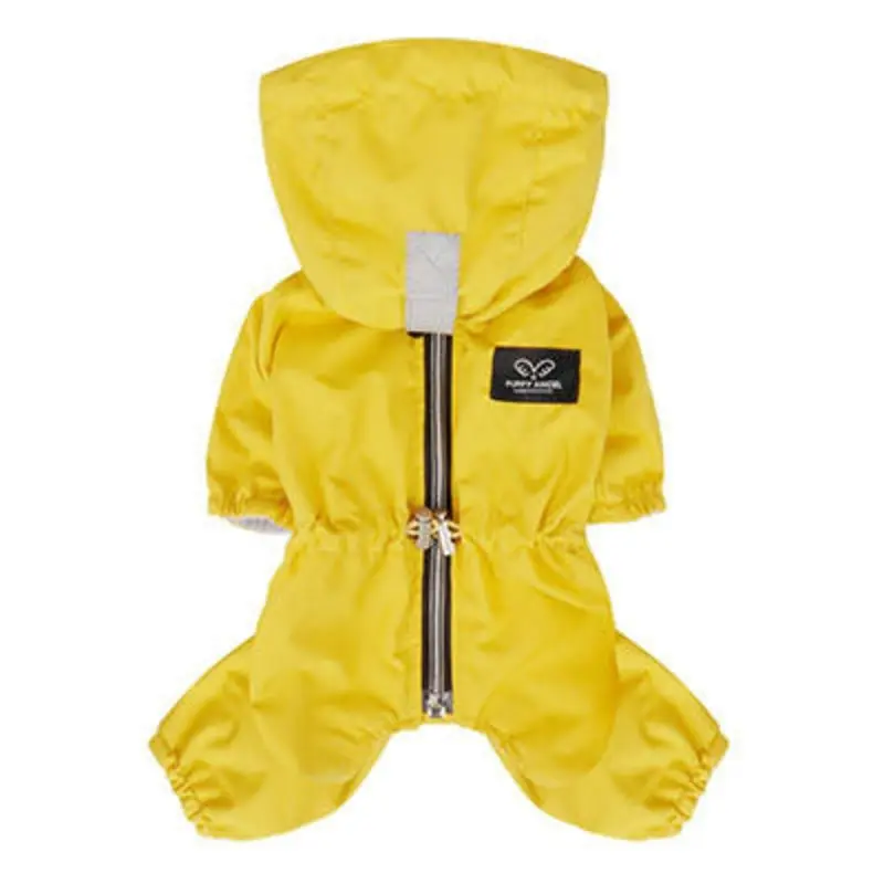 Magagio Dog Raincoat Overalls - Yellow S