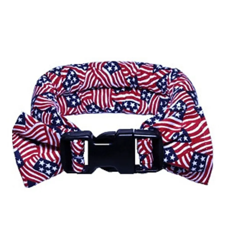 Too Cool Cooling Dog Collars - American Flag XS    7 - 10 inches