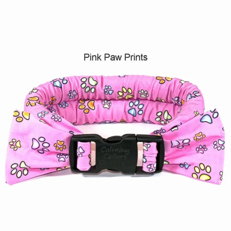 Too Cool Cooling Dog Collars -Pink Paw Print XS    7 - 10 inches