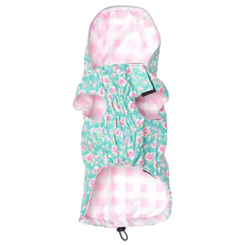 Watercolor Floral London Dog Raincoat