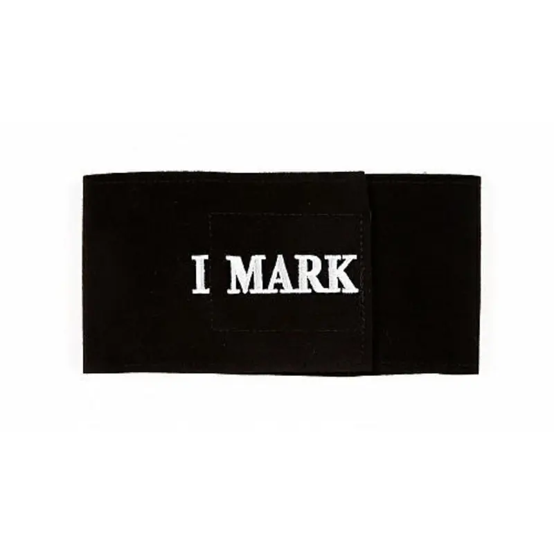 Susan Lanci - Black I Mark Dog Wizzer Bellyband XSmall     (8 1/2"-11" Belly)