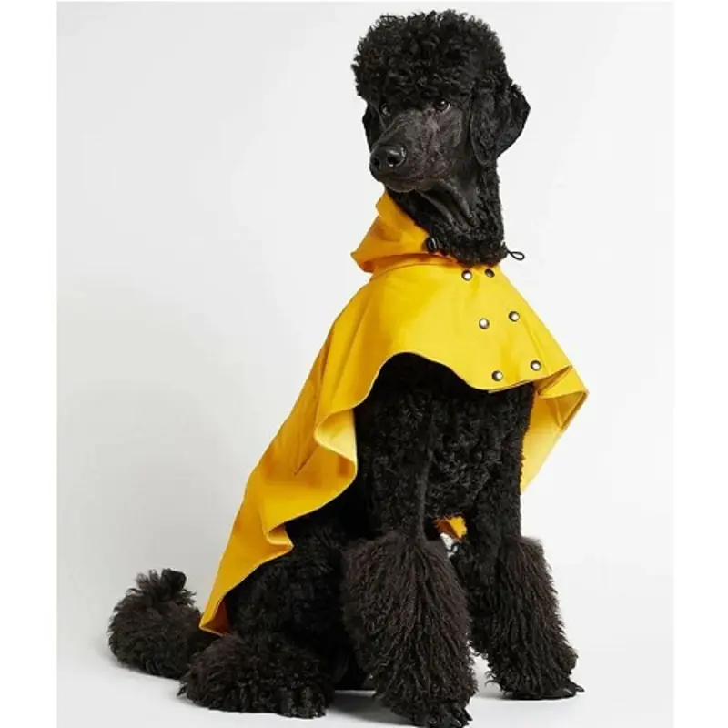 William Yellow Waterproof Dog Rain Cape 10  (Length 11.75 - 13.75 inches)
