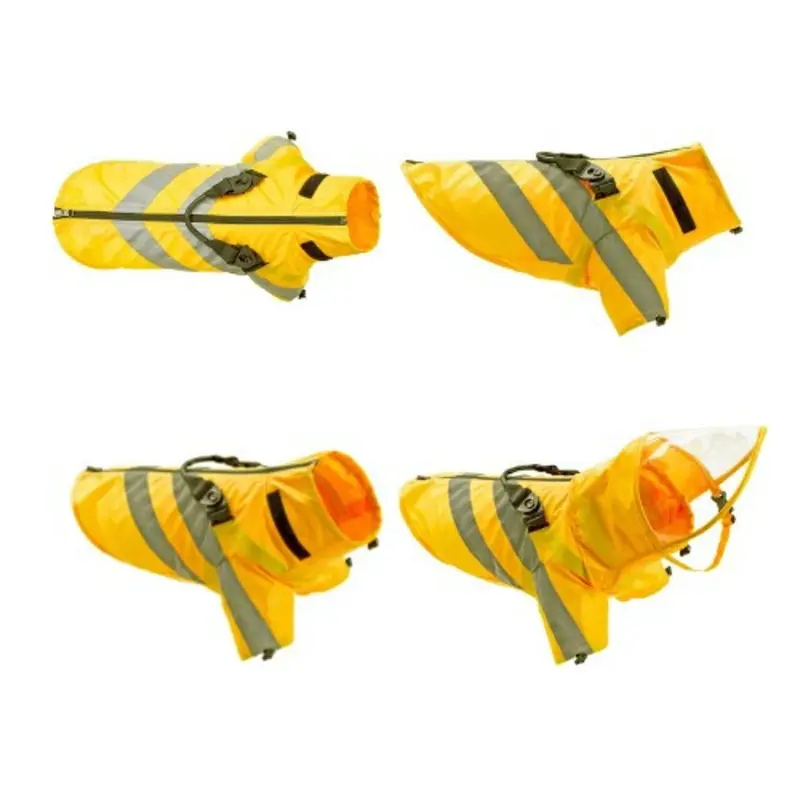 Wind Runner Pet  Anorak Harnessed Raincoat | Yellow - XS-3XL XS