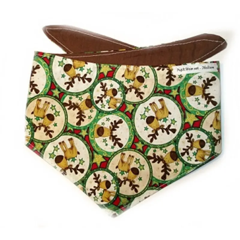 Christmas Dog Bandana - Christmas Reindeer X-Small