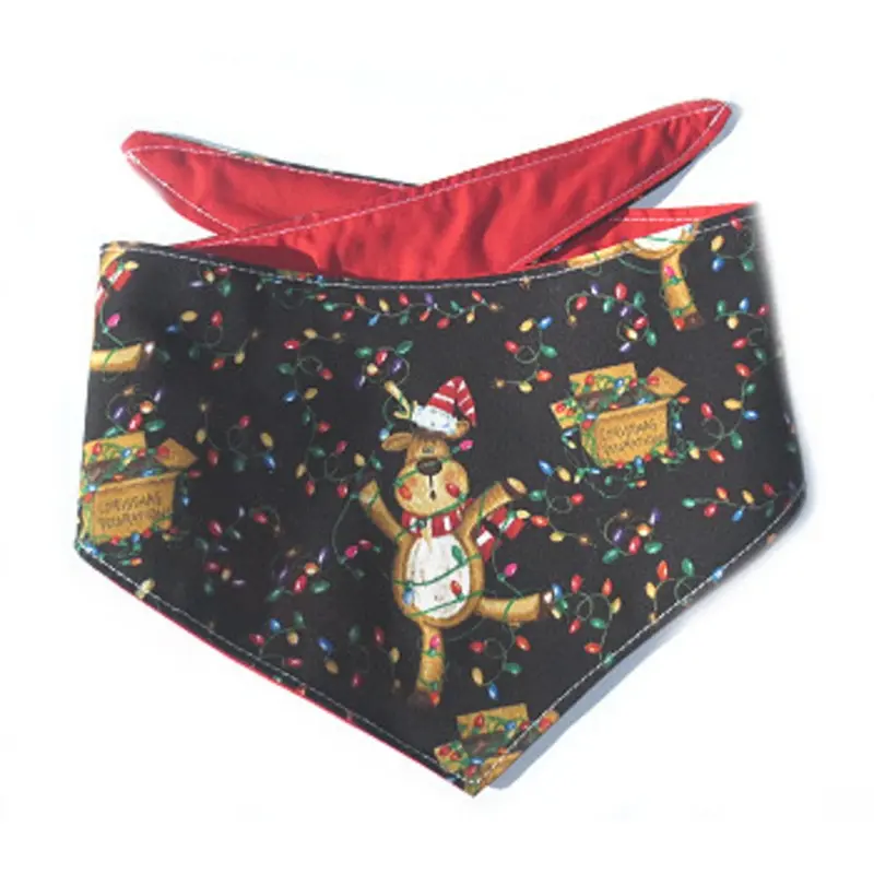 Christmas Dog Bandana - Tangled Reindeer X-Small