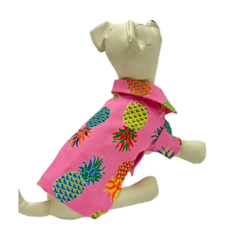 Designer Rosewood Pineapple Aloha Dog Shirt XXS