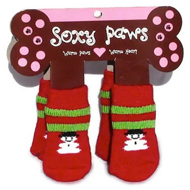 Snowman Dog Socks Small