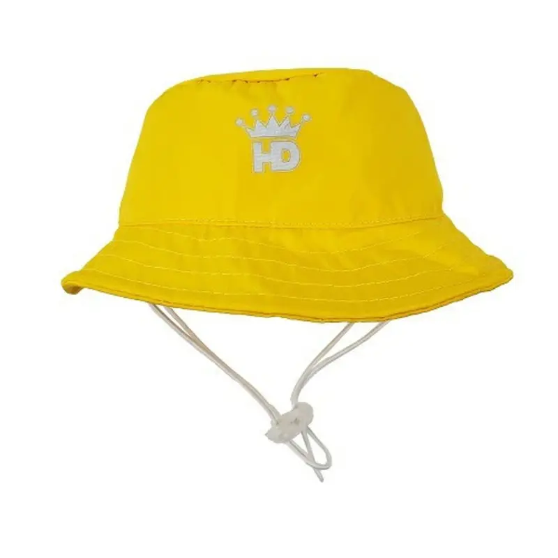 Yellow Bucket Dog Rain Hat XS