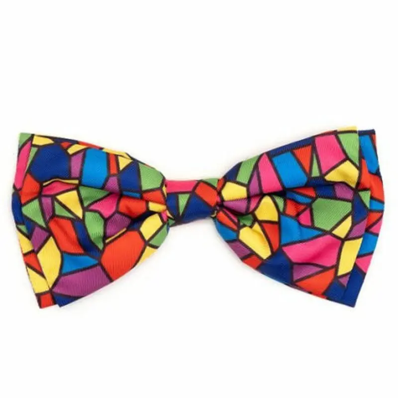 Stained Glass Pet Dog Bow Tie Small