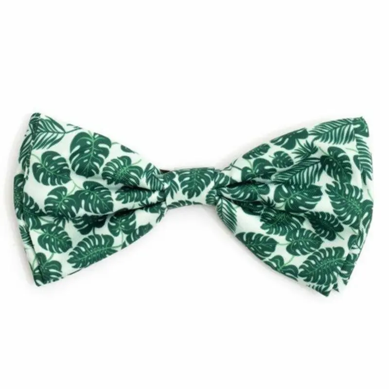 Tropical Leaves Pet Dog Bow Tie Small
