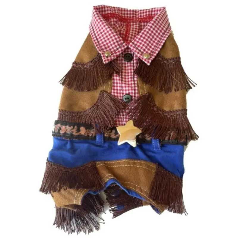Cowboy Outfit Pet Dog Costume 0