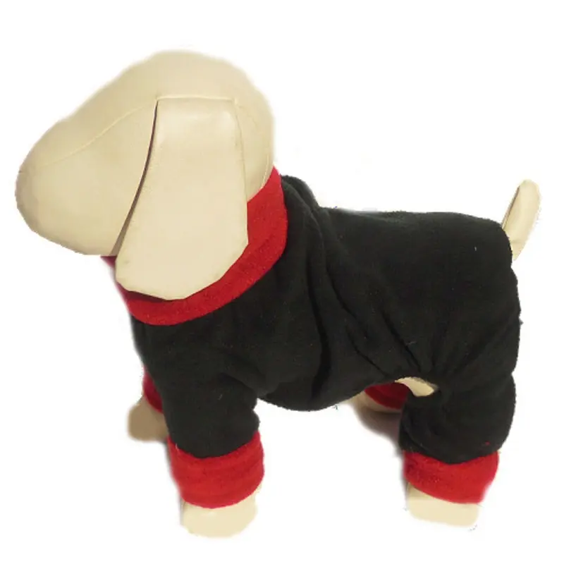 NIX Fleece Dog Overall Snowsuit - Black XXS