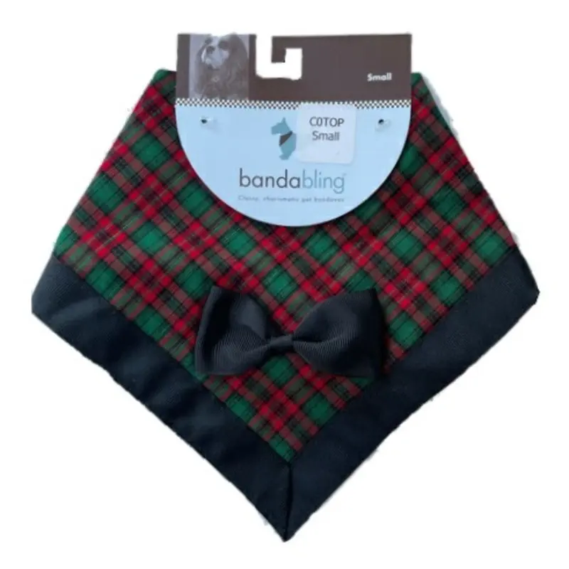 Top Dog Tartan Dog Bandana Small