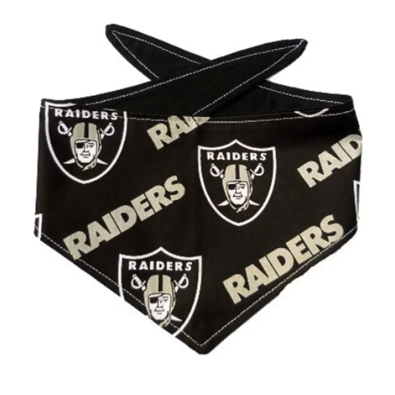 Las Vegas Raiders NFL Dog Bandanas - Black XS