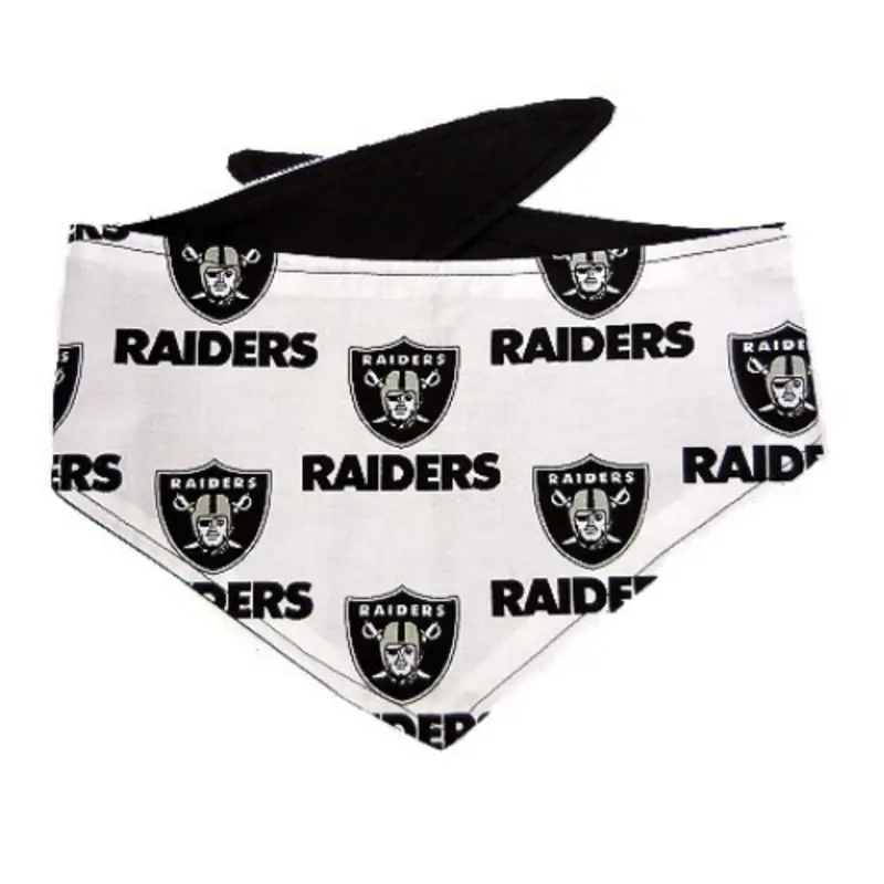 Las Vegas Raiders NFL Dog Bandanas - White XS